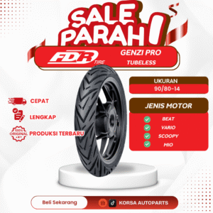 FDR BAN MOTOR 90/80-14 GENZIPRO TUBELESS