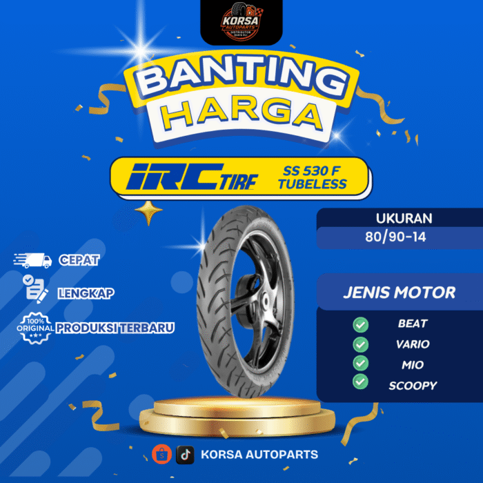 IRC BAN MOTOR 80_90-14 SS 530 F TUBELESS IRC BAN MOTOR 80_90-14 SS 530 F TUBELESS