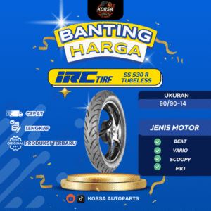 IRC BAN MOTOR 90/90-14 SS 530 R TUBELESS