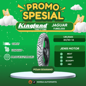 KINGLAND BAN MOTOR 80/90-14 JAGUAR TUBELESS